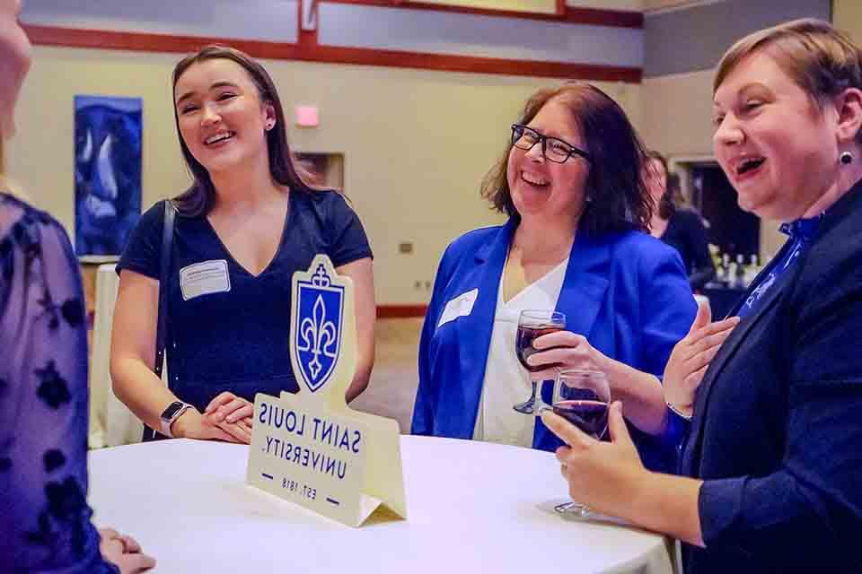 Arts and Science Dean Donna LaVoie, Ph.D., at 博彩网址大全's 2024 Scholarship Dinner. Photo by Megan Favignano Mansouri.